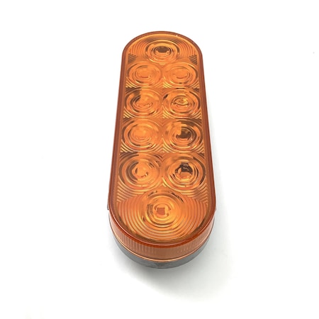 Optronics 10-Led 6in. Yellow Grommet Mount Parking/Turn Signal STL72AB